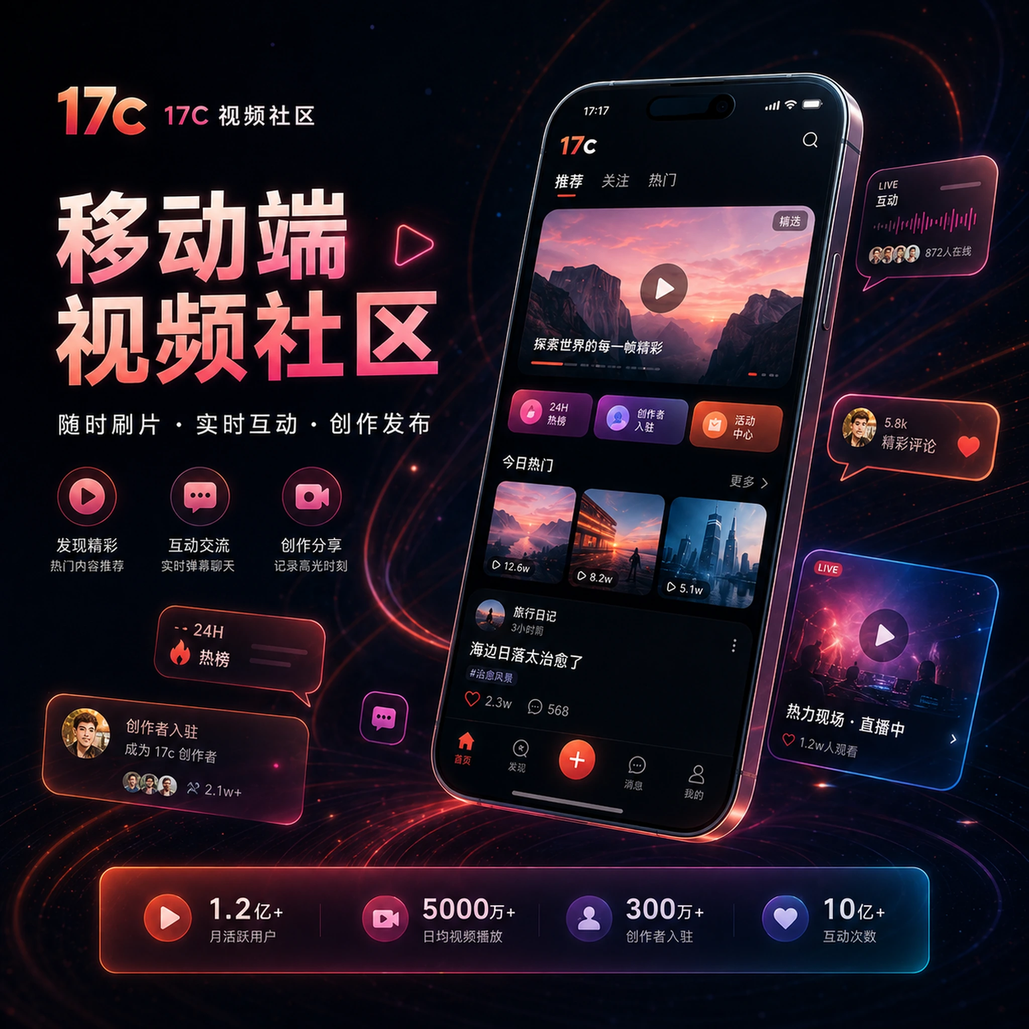 17c APP教程与创作内容体验